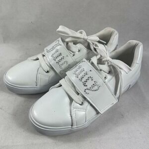 Women's Juicy Couture White Sneakers Shoes Bling 10